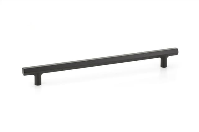 10" Mod Hex Cabinet Pull, Flat Black
