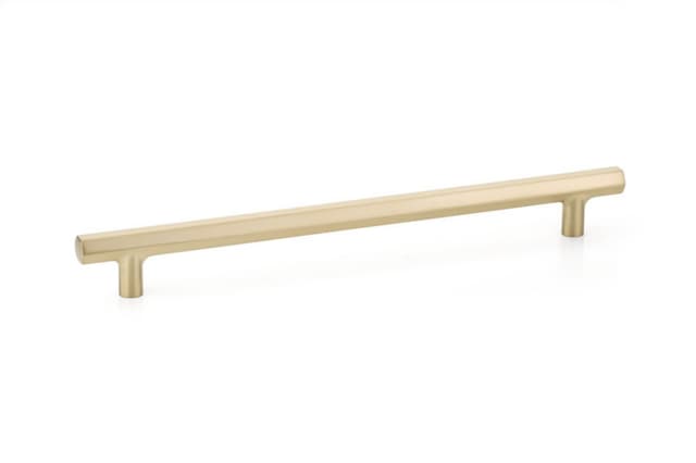 10" Mod Hex Cabinet Pull, Satin Brass