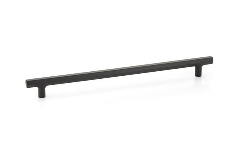 12" Mod Hex Cabinet Pull, Flat Black