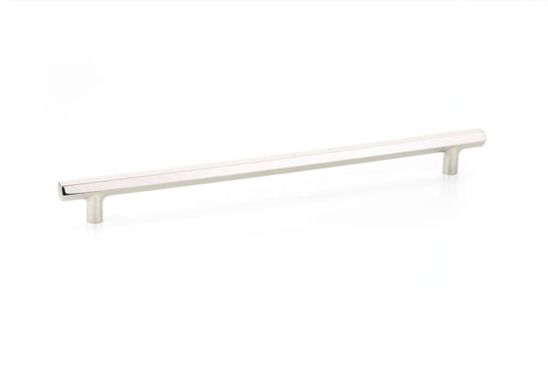 12" Mod Hex Cabinet Pull, Polished Nickel