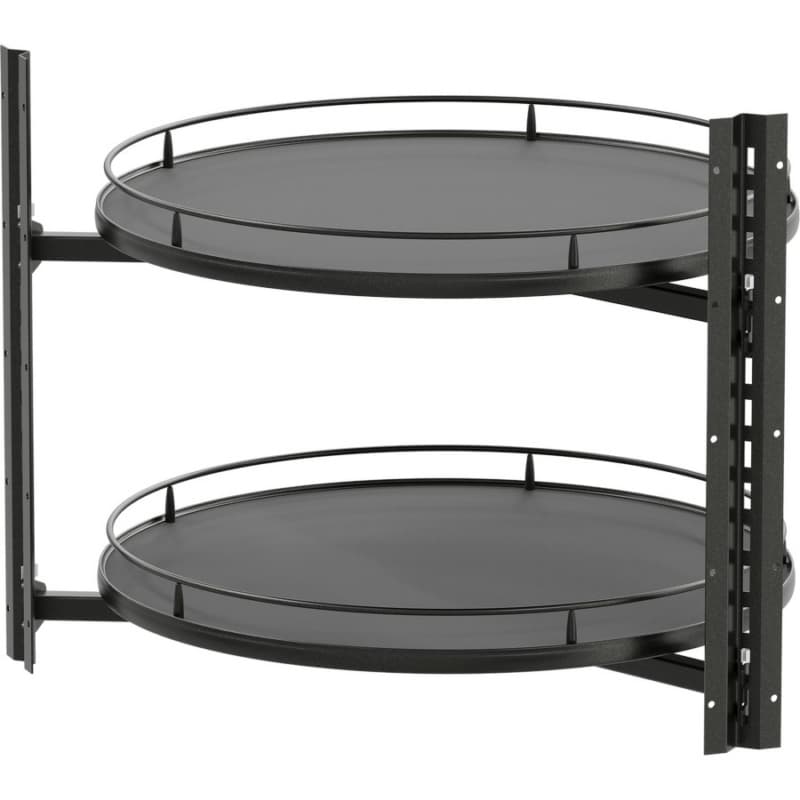 26-3/4" VS COR® Wheel Pro Scalea Full-Circle Poleless 2-Tray Lazy Susan Kit, Maple