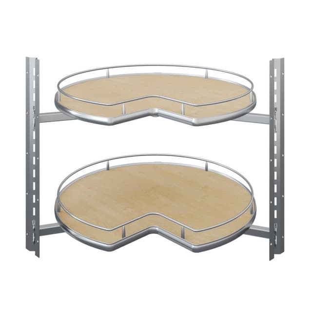 Vauth-Sagel COR Wheel PRO Scalea Series Kidney Lazy Susan Set, Poleless, 2 Tray