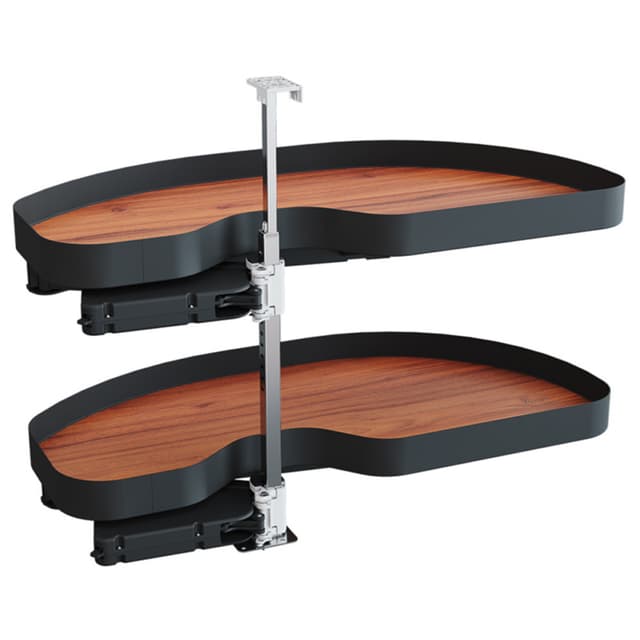 Vauth-Sagel CORNERSTONE MAXX Planero Blind Corner Pull-Out for 21" Opening, Walnut