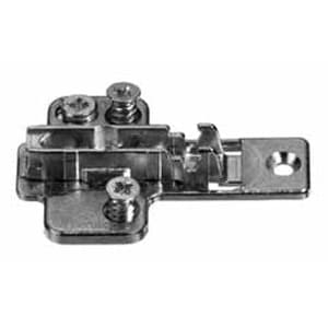 Nexis Cam Adjustable Wing Mounting Plate with Pre-Mounted Euro Screws, 3-Point Fixing, 0mm