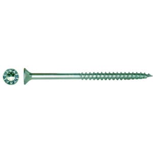 #8 x 1" Flat Head Assembly Screw, AW20 Drive ASSY Thread with Nibs and Sharp Point, Zinc, Box of Thousand by Wurth