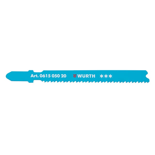 Würth T-Shank Up-cut Metal Cutting Bimetal Jigsaw Blade, 5/Pack