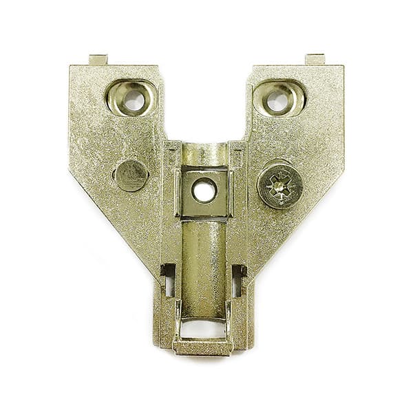 Cam Adjustable Face Frame Adjustable Mounting Plate, Nickel-Plated, Screw-On, 6mm