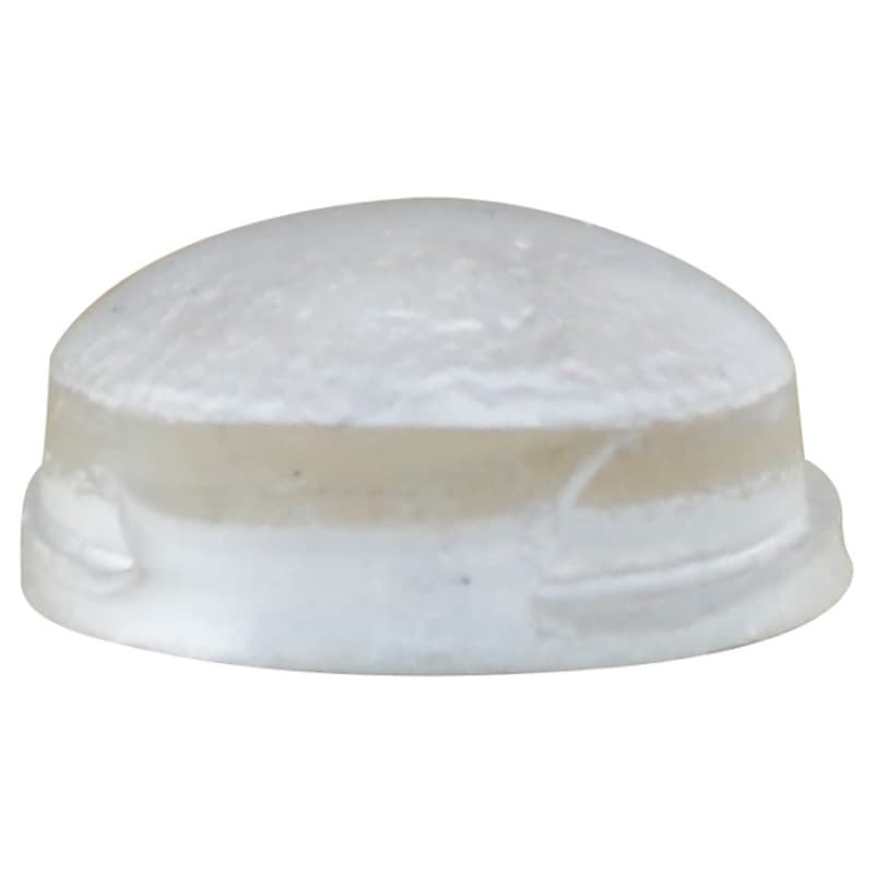 0.312" Rubber Door Bumpers, Clear, Hemispherical, 75 per Sheet