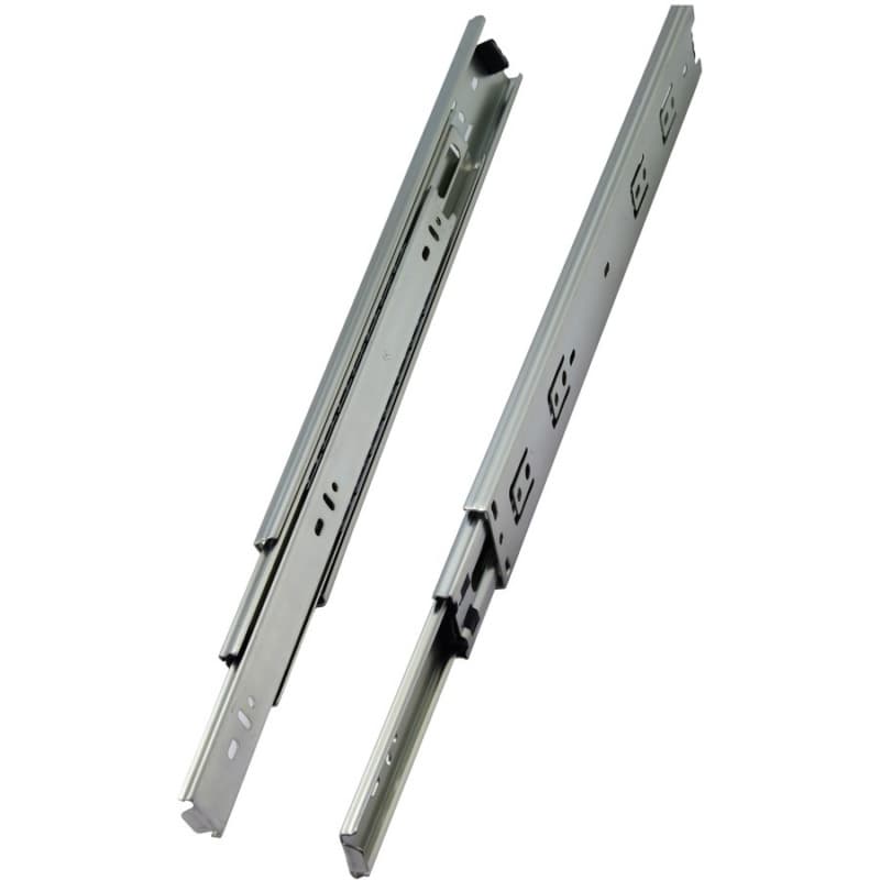 PRO 3.0 Drawer Slide with 100lb Capacity, Full Extension, Side-Mount, Bright Zinc, 22"