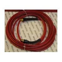 1/4" x 25' Air Hose with 1/4" MPT, Red