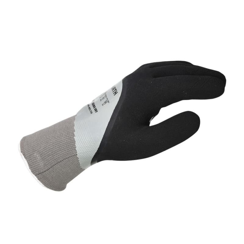 Double Extra Large Tigerflex Thermo Dry Polyester Nitrile Foam Coated Gloves, Black/Gray/White