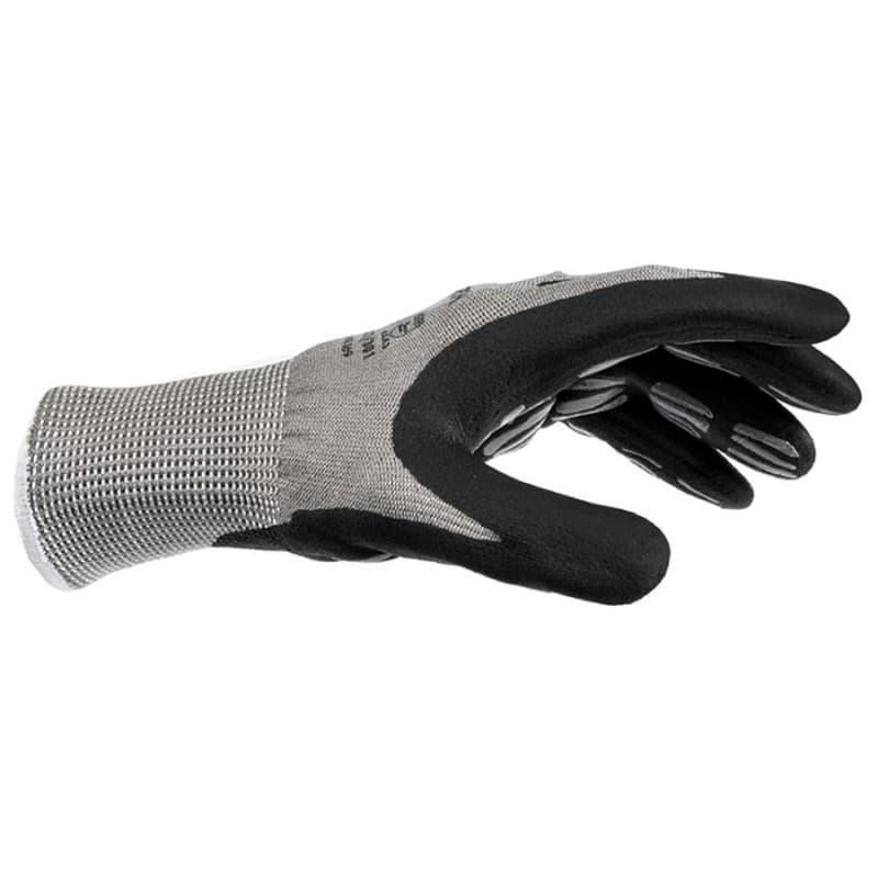 Large Tigerflex Cut 3 Cut-Resistant HPPE/Nylon/Spandex Nitrile Foam Coated Gloves, Gray