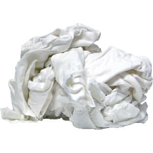 Shop Wiping Rag, White (No 50 Box)