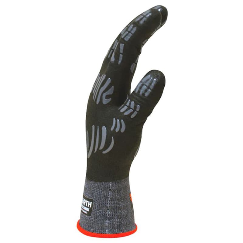 Medium Tigerflex Double Reversible Nylon/Spandex Nitrile Foam Coated Gloves, Black/Red