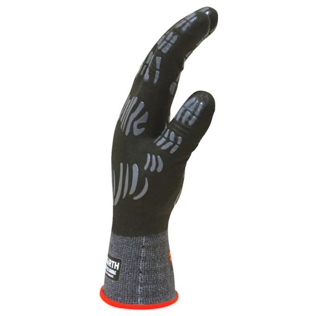 Medium Tigerflex Double Reversible Nylon/Spandex Nitrile Foam Coated Gloves, Black/Red