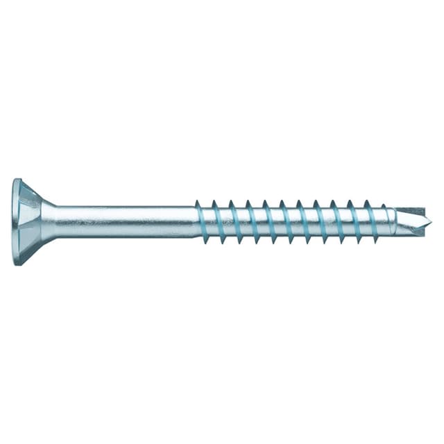 #9 x 3-1/8" Flat Head ASSY Assembly Screw, RW20 Drive ASSY Thread with Nibs and Drill Point, Zinc, Box of Thousand by Wurth