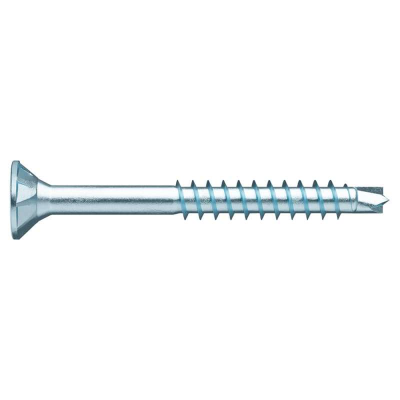 #8 x 2-3/8" Flat Head ASSY Assembly Screw, RW20 Drive ASSY Thread with Nibs and Drill Point, Zinc, Box of 2.5 Hundred by Wurth