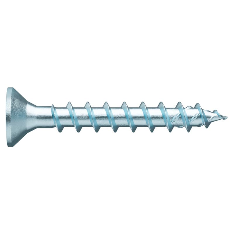 #6 x 5/8" Flat Head Hinge/Drawer Slide Screw, RW20 Drive ASSY Thread and Sharp Point, Zinc, Box of Thousand by Wurth