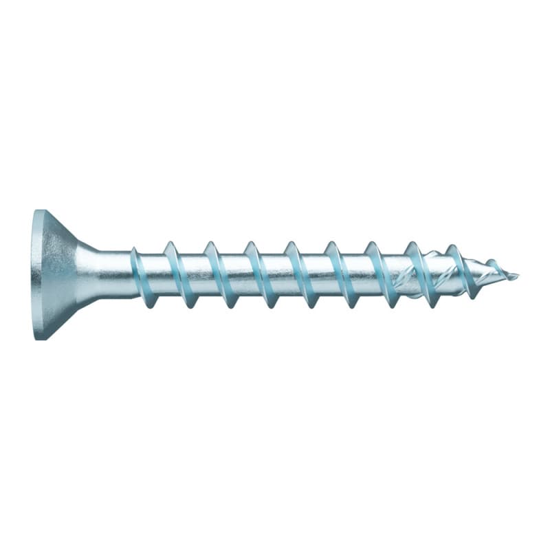 #6 x 3/4" Flat Head Assembly Screw, RW20 Drive Coarse Thread and Sharp 30° Point, Zinc, Box of Thousand by Wurth