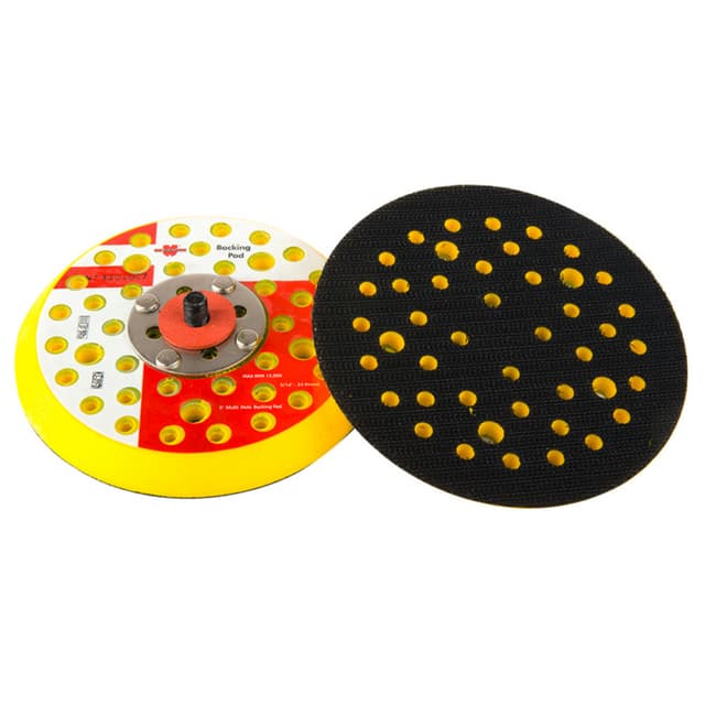 5" Hook and Loop Disc Backing Pad, Multi Holes