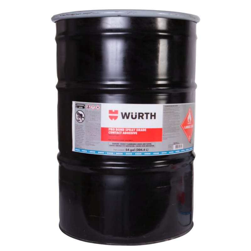 Pro Bond Premium Contact Adhesive, Clear, 54 Gallon Drum
