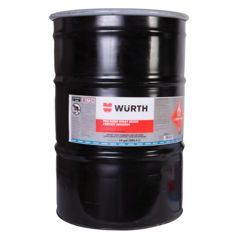 Pro Bond Spray Grade Contact Adhesive, Red, 54 Gallon Drum