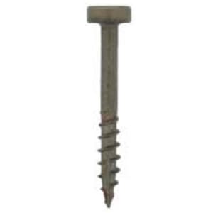 #6 x 1-1/2" Pan Head Face Frame/Pocket-Hole Screw, Phillips Drive Coarse Thread and Type 17 Auger Point, Nickel, Box of 8.5 Thousand by Wurth