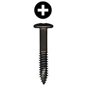 #6 x 1-1/4" Pan Head Face Frame/Pocket-Hole Screw, Phillips Drive Coarse Thread and Type 17 Auger Point, Lubricated, Box of 10 Thousand by Wurth