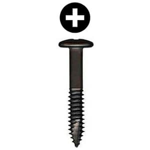 #6 x 1-1/4" Pan Head Face Frame/Pocket-Hole Screw, Phillips Drive Coarse Thread and Type 17 Auger Point, Lubricated, Box of 1 Thousand by Wurth