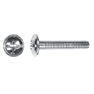 4mm x 30mm Truss Head Machine Screw, Phillips-Slot Drive M4 Thread and Blunt Point, Zinc, Box of Hundred by Wurth