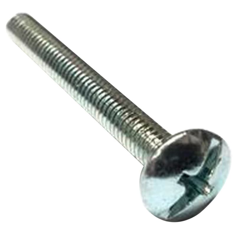 4mm x 45mm Truss Head Break-Away Screw, Phillips-Slot Drive M4 Thread and Blunt Point, Zinc, Box of Hundred by Wurth