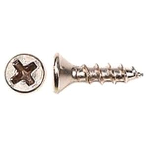 #5 x 5/8" Flat Head Hinge/Drawer Slide Screw, Phillips Drive Coarse Thread and Regular Point, Zinc, Box of 1 Thousand by Wurth