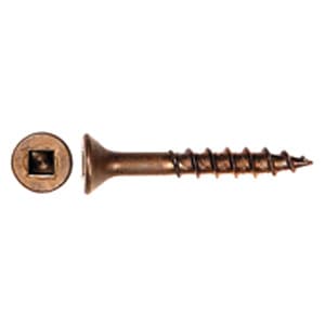 #6 x 3/4" Flat Head Assembly Screw, Square Drive Coarse Thread and Regular Point, Lubricated, Box of 15 Thousand by Wurth