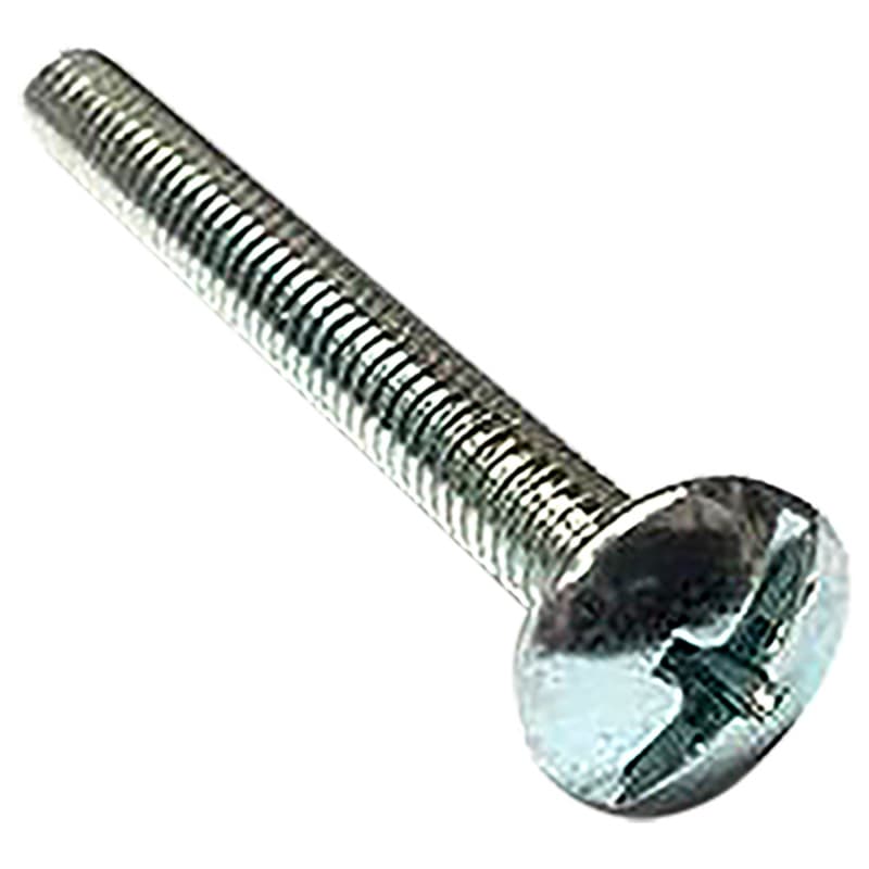 3/4" Truss Head Machine Screw, Phillips-Slot Drive #8-32 Thread and Blunt Point, Zinc, Box of Hundred by Wurth