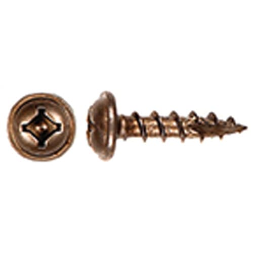 #8 x 3/4" Washer Head Hinge/Drawer Slide Screw, Combo Drive Coarse Thread and Type 17 Auger Point, Zinc, Box of Thousand by Wurth