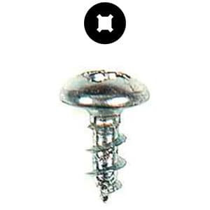#8 x 7/16" Truss Head Hinge/Drawer Slide Screw, Combo Drive Coarse Thread and Regular Point, Zinc, Box of Thousand by Wurth