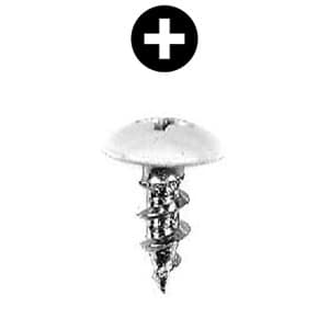#8 x 7/16" Truss Head Hinge/Drawer Slide Screw, Phillips Drive Coarse Thread and Regular Point, Zinc, Box of 14 Thousand by Wurth
