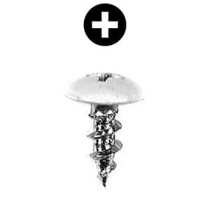 #8 x 7/16" Truss Head Hinge/Drawer Slide Screw, Phillips Drive Coarse Thread and Regular Point, Zinc, Box of 5 Thousand by Wurth