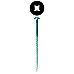 #10 x 2-1/2" Round Washer Head Installation Screw, Combo Drive Coarse Thread and Regular Point, Black with Black Head, Box of 5 Hundred by Wurth