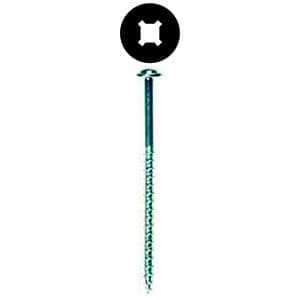 #10 x 2-1/2" Round Washer Head Installation Screw, Combo Drive Coarse Thread and Regular Point, Zinc with Zinc Head, Box of 1.5 Thousand by Wurth