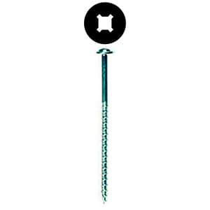 #10 x 3" Round Washer Head Installation Screw, Combo Drive Coarse Thread and Regular Point, Black with Black Head, Box of 5 Hundred by Wurth