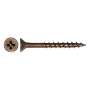 #10 x 4" Flat Head Assembly Screw, Square Drive Coarse Thread and Regular Point, Lubricated, Box of 8 Hundred by Wurth