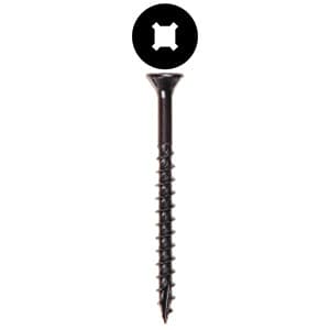 #8 x 1" Flat Head Assembly Screw, Combo Drive Coarse Thread with Nibs and Type 17 Auger Point, Zinc, Box of Thousand by Wurth