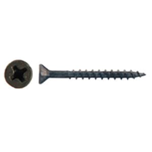 #8 x 1" Flat Head Assembly Screw, Phillips Drive Coarse Thread and Regular Point, Lubricated, Box of Thousand by Wurth
