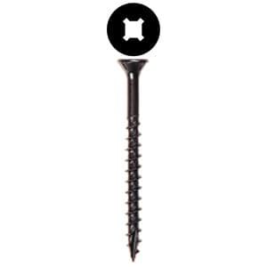#8 x 1-1/2" Flat Head Assembly Screw, Combo Drive Coarse Thread with Nibs and Type 17 Auger Point, Zinc, Box of Thousand by Wurth