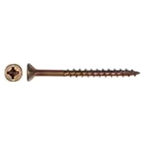 #8 x 1-1/4" Flat Head Assembly Screw, Combo Drive Coarse Thread with Nibs and Regular Point, Lubricated, Box of 7.5 Thousand by Wurth