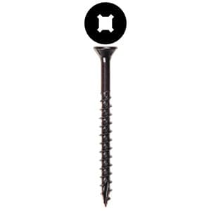#8 x 1-1/4" Flat Head Assembly Screw, Combo Drive Coarse Thread with Nibs and Type 17 Auger Point, Zinc, Box of Thousand by Wurth