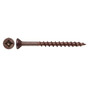 #8 x 1-1/8" Flat Head Assembly Screw, Combo Drive Turbo Thread with Nibs and Regular Point, Lubricated, Box of 8 Thousand by Wurth