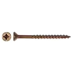 #8 x 1-3/4" Flat Head Assembly Screw, Combo Drive Coarse Thread with Nibs and Regular Point, Lubricated, Box of 4 Thousand by Wurth