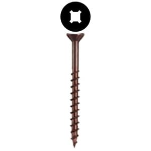 #8 x 1-3/8" Flat Head Assembly Screw, Combo Drive Turbo Thread with Nibs and Regular Point, Lubricated, Box of Thousand by Wurth